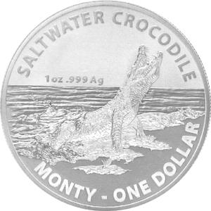 1 Unze Silber Krokodil Monty 2016 Australien Royal Mint