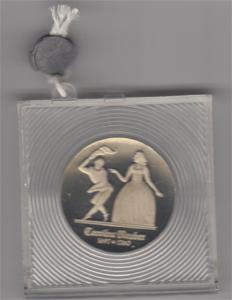DDR 1985 5 Mark Gedenkmünze Caroline Neuber PP verplombt
