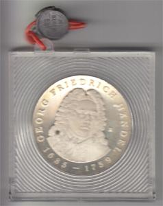 DDR 1984 20 Mark Silber Gedenkmünze Friedrich Händel PP verplombt