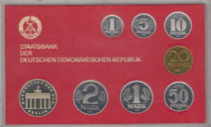 DDR KMS Kursmünzensatz PP 1984 Brandenburger Tor