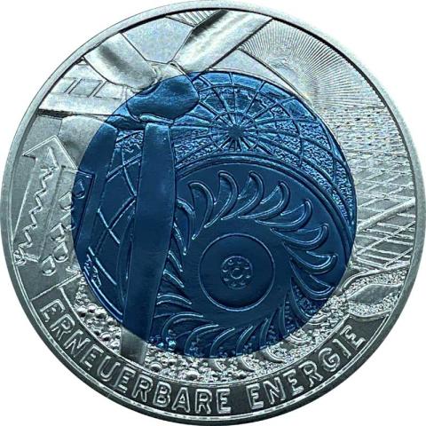25 Euro Niob Silber Österreich 2010 Erneuerbare Energie