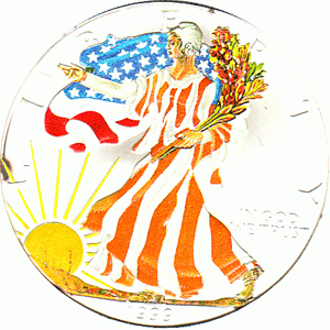 American Silber Eagle 1 Unze Farb Season