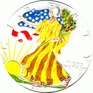 American Silber Eagle 1 Unze Farb Season