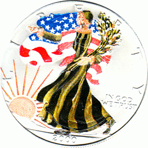 American Silber Eagle 1 Unze Farb Season