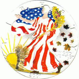 American Silber Eagle 1 Unze Farb Season