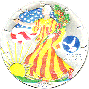 American Silber Eagle 1 Unze Farb Season