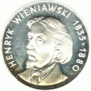 Polen 100 Zlotych Silber 1979 Henryk Wieniawski