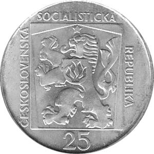 25 Korun, Tschechoslowakei, 1970, Nationaltheater in Bratislava