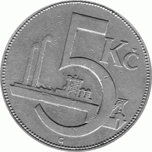 5 Korun, Tschechoslowakei, 1925