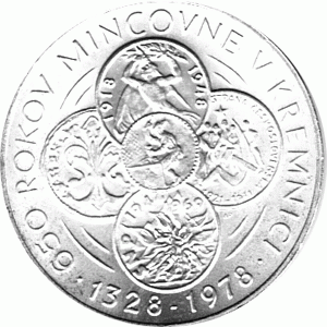 50 Korun, Tschechoslowakei, 1978, Kremniz
