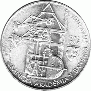 100 Korun, Tschechoslowakei, 1987, Bergbauakademie