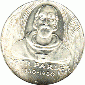 100 Korun, Tschechoslowakei, 1980,  Peter Parler