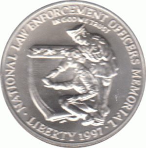1 Dollar, USA 1997, Polizeidenkmal
