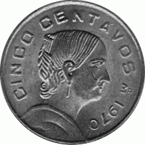 5 Centavos 1970 Mexico