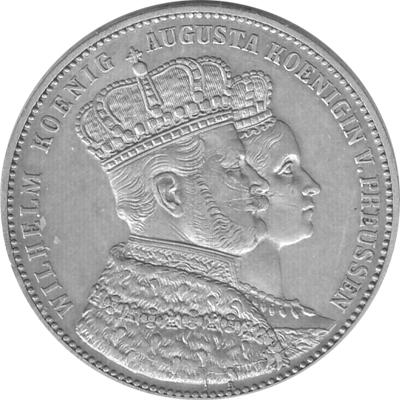 Altdeutschland Preussen Brandenburg Krönungstaler 1861