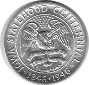 Halve Dollar 1946 Iowa 1/2 Silber Dollar