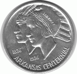 Halve Dollar 1936 Arkansas 1/2 Silber Dollar