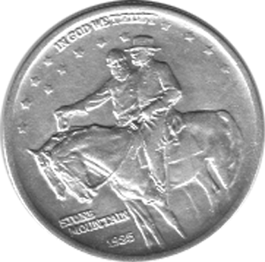 Halve Dollar 1925 Stone Mountain 1/2 Silber Dollar