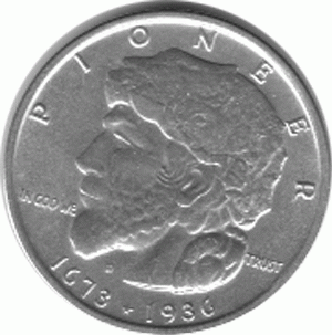 Halve Dollar 1936 Pioneer 1/2 Silber Dollar