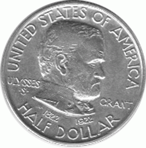 Halve Dollar 1922 Ulysses Grant 1/2 Silber Dollar