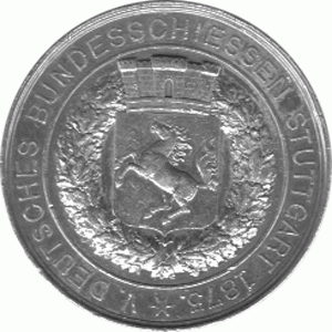 Altdeutschland Bundesschiessen Stuttgart 1875