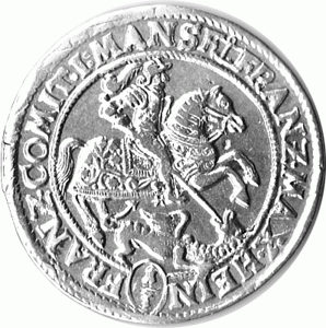 Altdeutschland 1/3 Taler 1671 Mansfeld Eisleben Johann Georg III