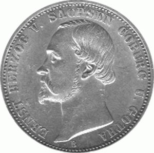 Altdeutschland Sachsen Coburg Gotha Herzog Ernst II 1869
