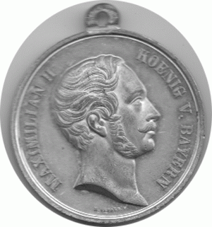 Altdeutschland Bayern Medaille Maximilian II 1858