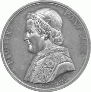 Vatikan Kirchenstaat Papst Pius IX Medaille ohne Jahr  