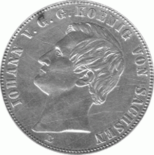 Altdeutschland Sachsen Vereinstaler 1863
