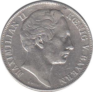 Bayern Maximilian II 1 Gulden 1863