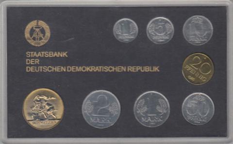 DDR KMS Kursmünzensatz ST 1986 Schmelzen