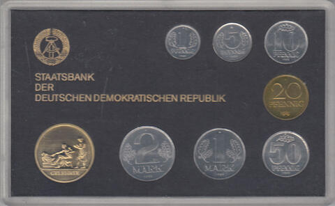 DDR KMS Kursmünzensatz ST 1985 Gelehrte