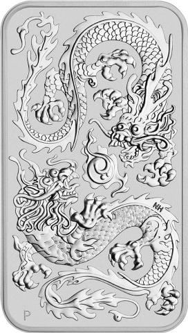 Drache Rectangle Silberbarren 2020