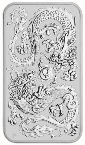 Drache Rectangle Silberbarren 2021
