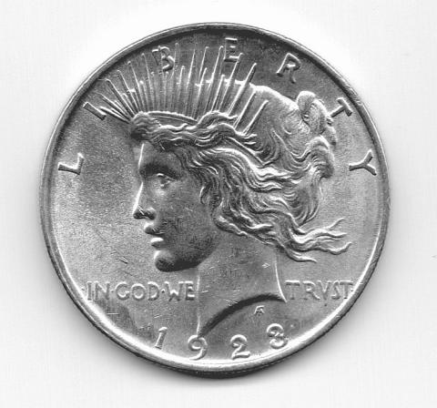American Silber Peace Dollar USA historische Silbermünze