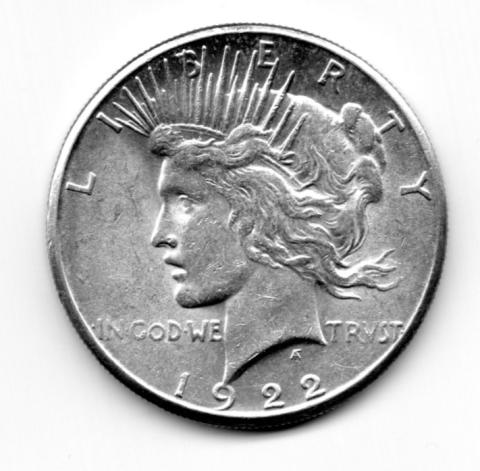 American Silber Peace Dollar USA historische Silbermünze