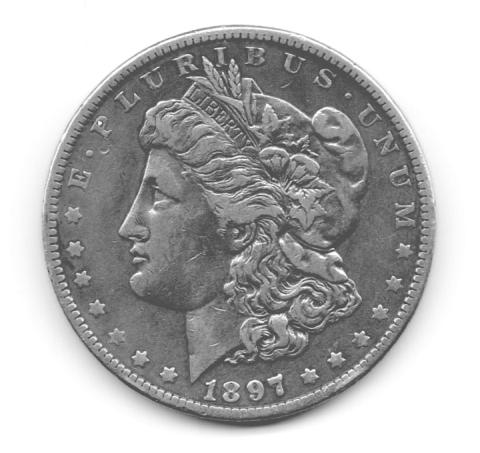 American Silber Morgan Dollar USA historische Silbermünze