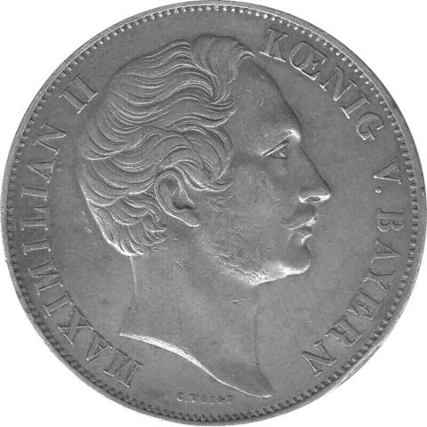 Altdeutschland Bayern Ludwig I Zwei Gulden 1852