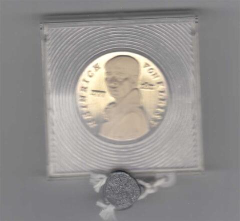 DDR 1986 5 Mark Silber Gedenkmünze Heinrich Kleist PP verplombt