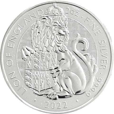 Tudor Beasts 2022 2 Unzen Silber Lion of England