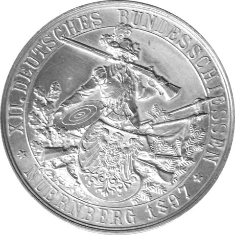 Nürnberg Stadt Schützentaler 1897