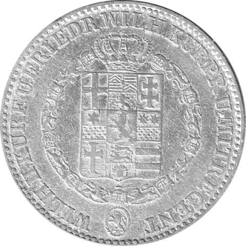 Altdeutschland Hessen Kassel 1 Taler 1842 Wilhelm II und Kurprinz Friedrich Wilhelm als Mitregent