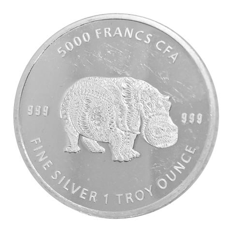 5000 Franc Nilpferd 2020 
