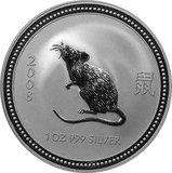 Lunar I Silbermünze Australien Maus 1/2 Unzen 2008 Perth Mint