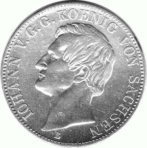 Altdeutschland Sachsen Iohann Ausbeutetaler 1868