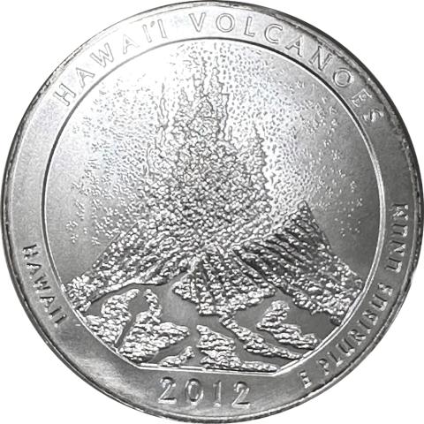 America the Beautiful 5 Unzen Silber Hawaii Volcanoes 2012