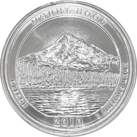 America the Beautiful 5 Unzen Silber Mount Hood 2010