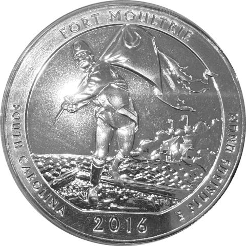 America the Beautiful 5 Unzen Silber Fort Moultrie 2016