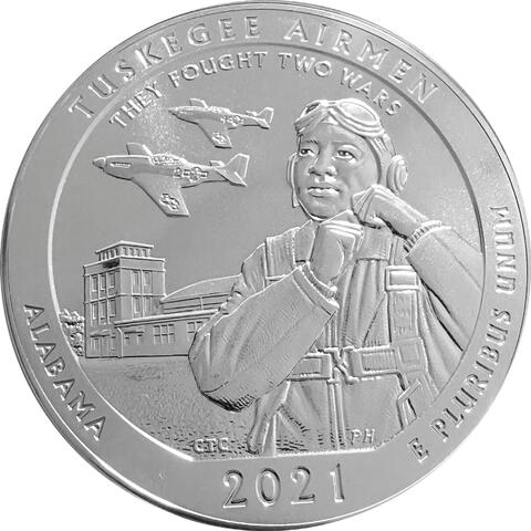 America the Beautiful 5 Unzen Silber Tuskegee Airmen 2021